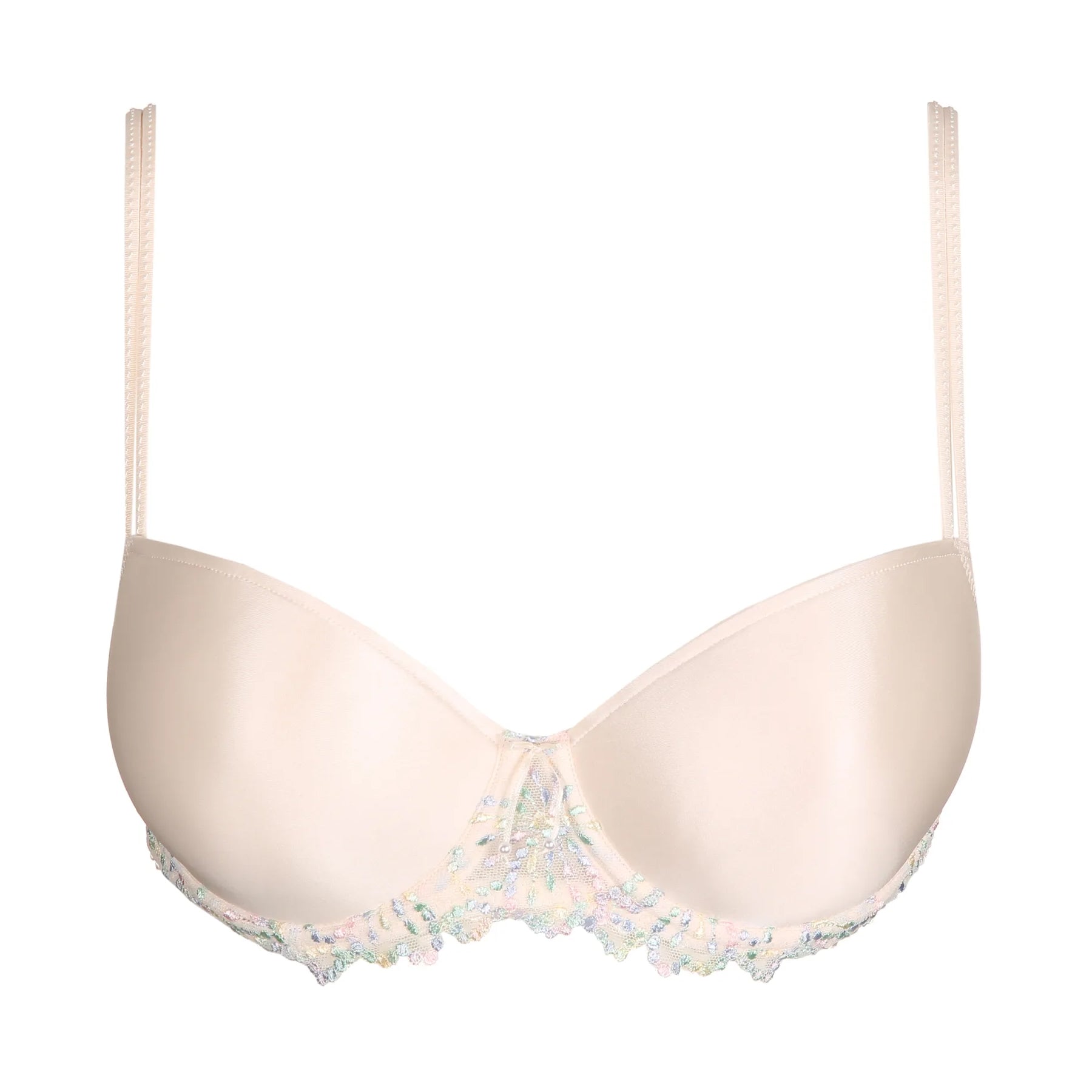 Marie Meili Lace Trimmed Contour Cup Uderwire Bra 38B Steel