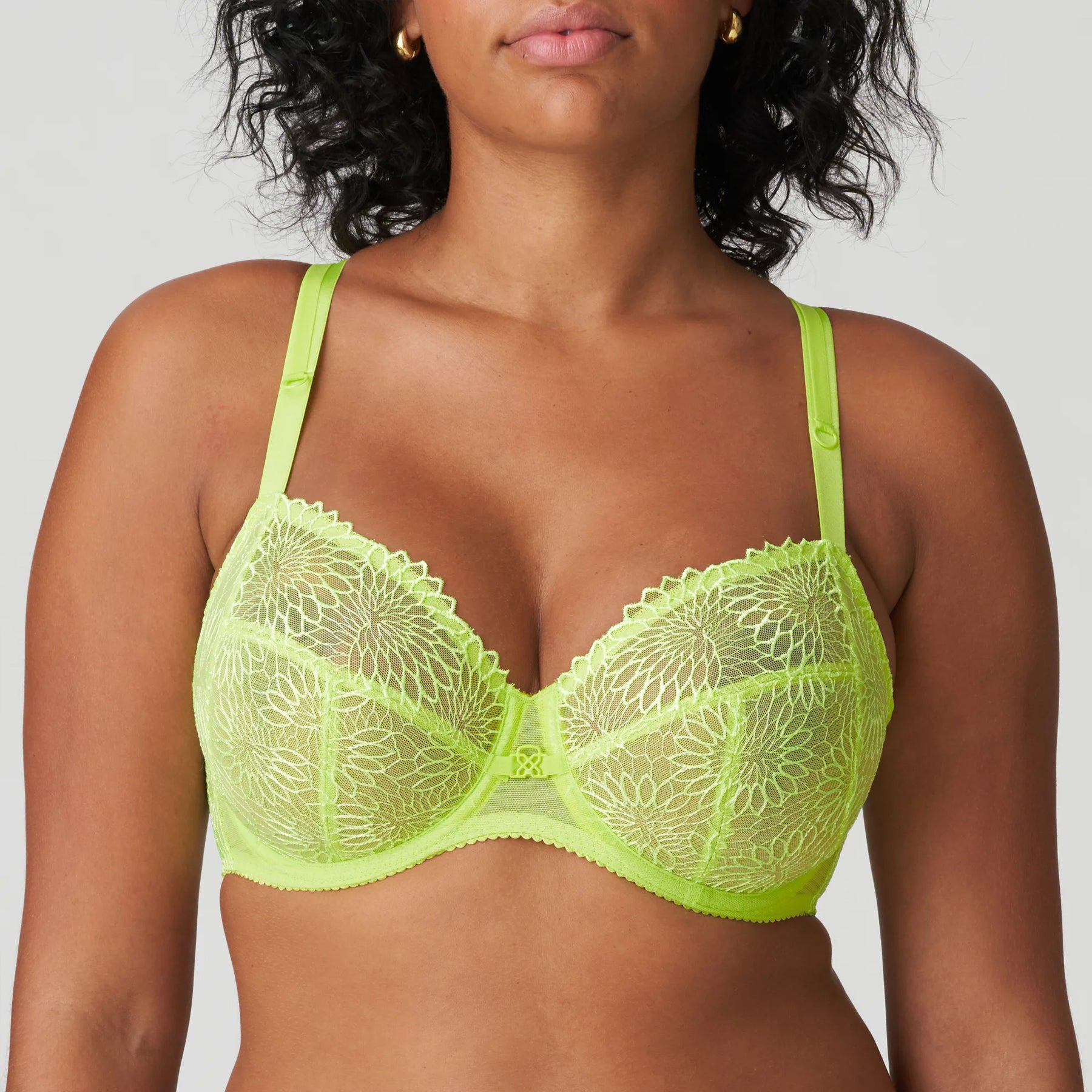 Datian 21001-4 Women's Yellow Non-padded Underwired Full Cup Bra