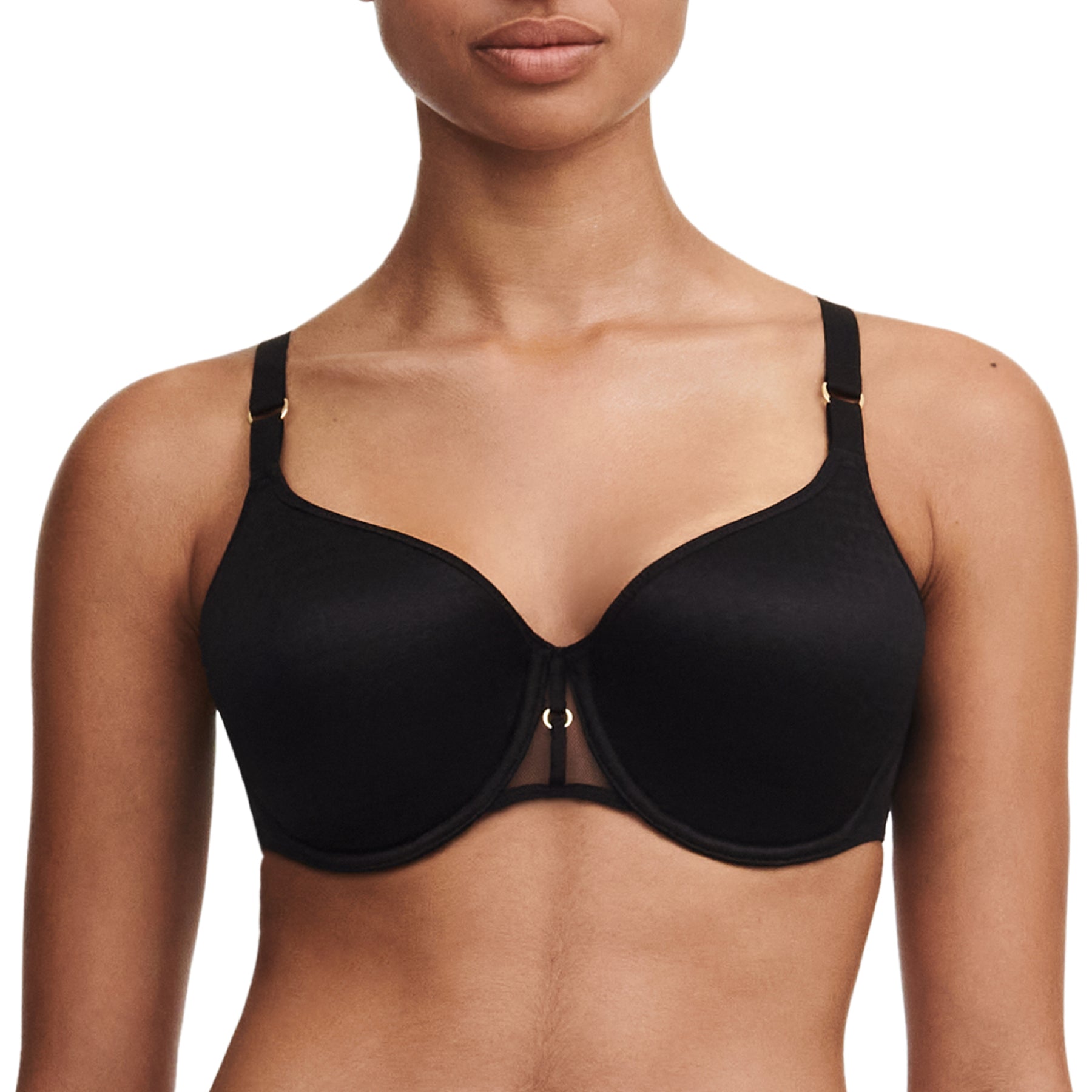 CHAINSTORE BLACK UNDERWIRED MOULDED T SHIRT BRA SIZE 36D CUP