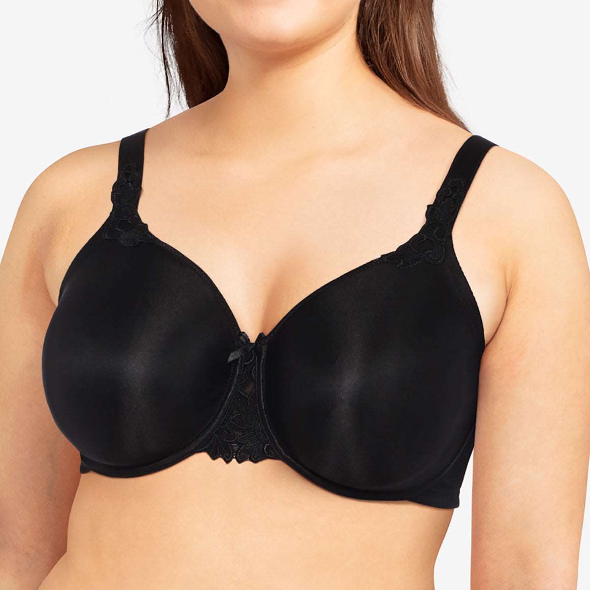 Good support soft bra Smooth Lines Chantelle couleur Noir/Beige Noir Beige  tailles 90 95 100 105