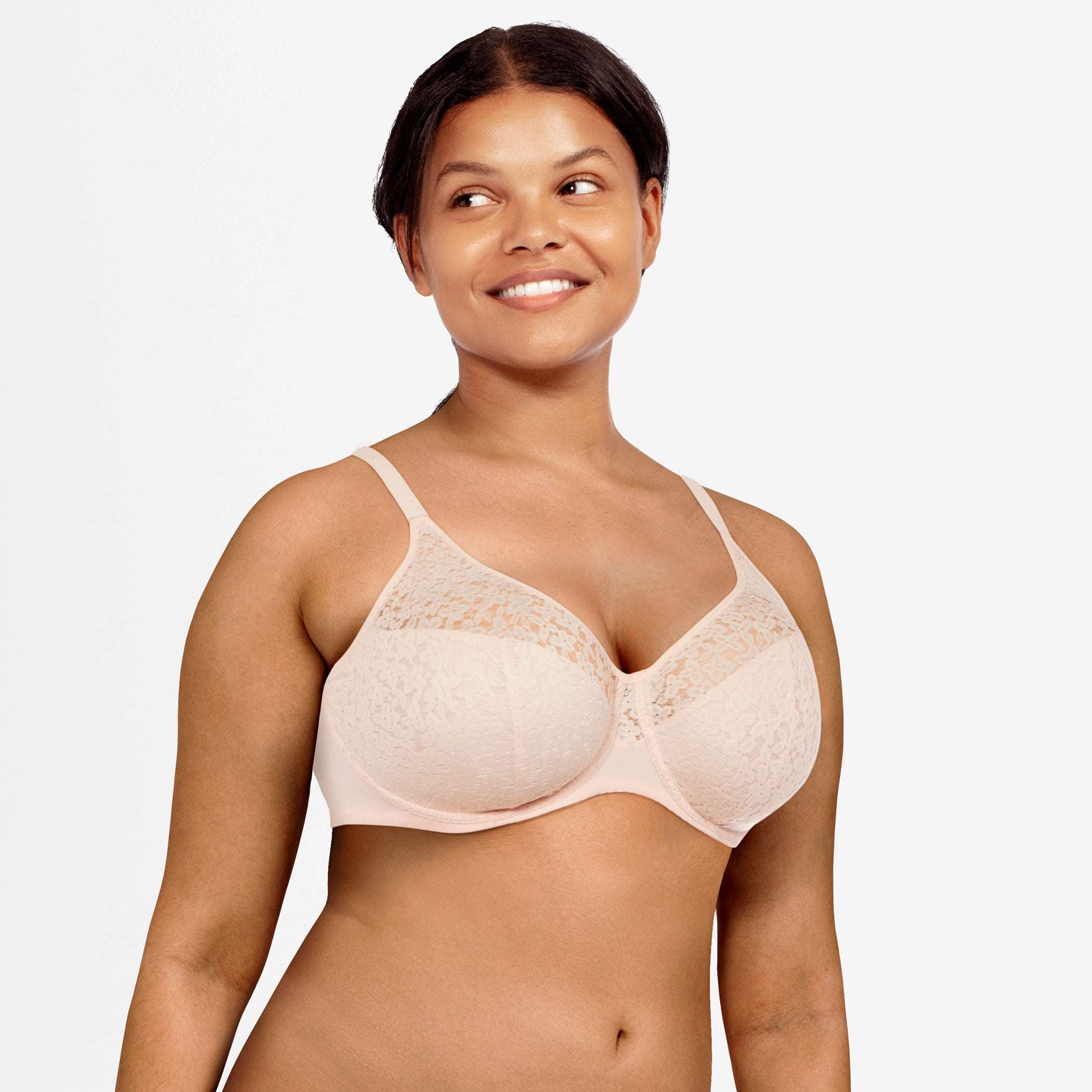 LELEBEAR Popsalie Front Button Bra, Women Comfort Front Closure Bras Soft  Cup