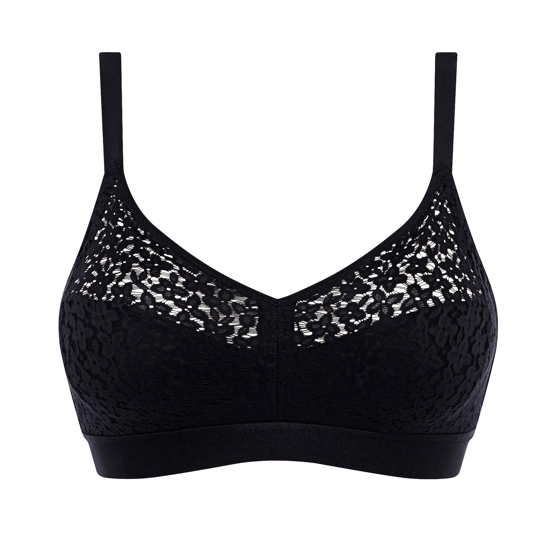 Buy SONA Criss-Cross Front Bralette Sports Bra Padded Black