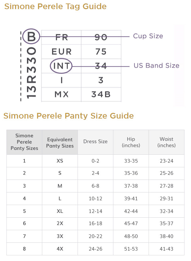 Simone Pérèle Size Guide