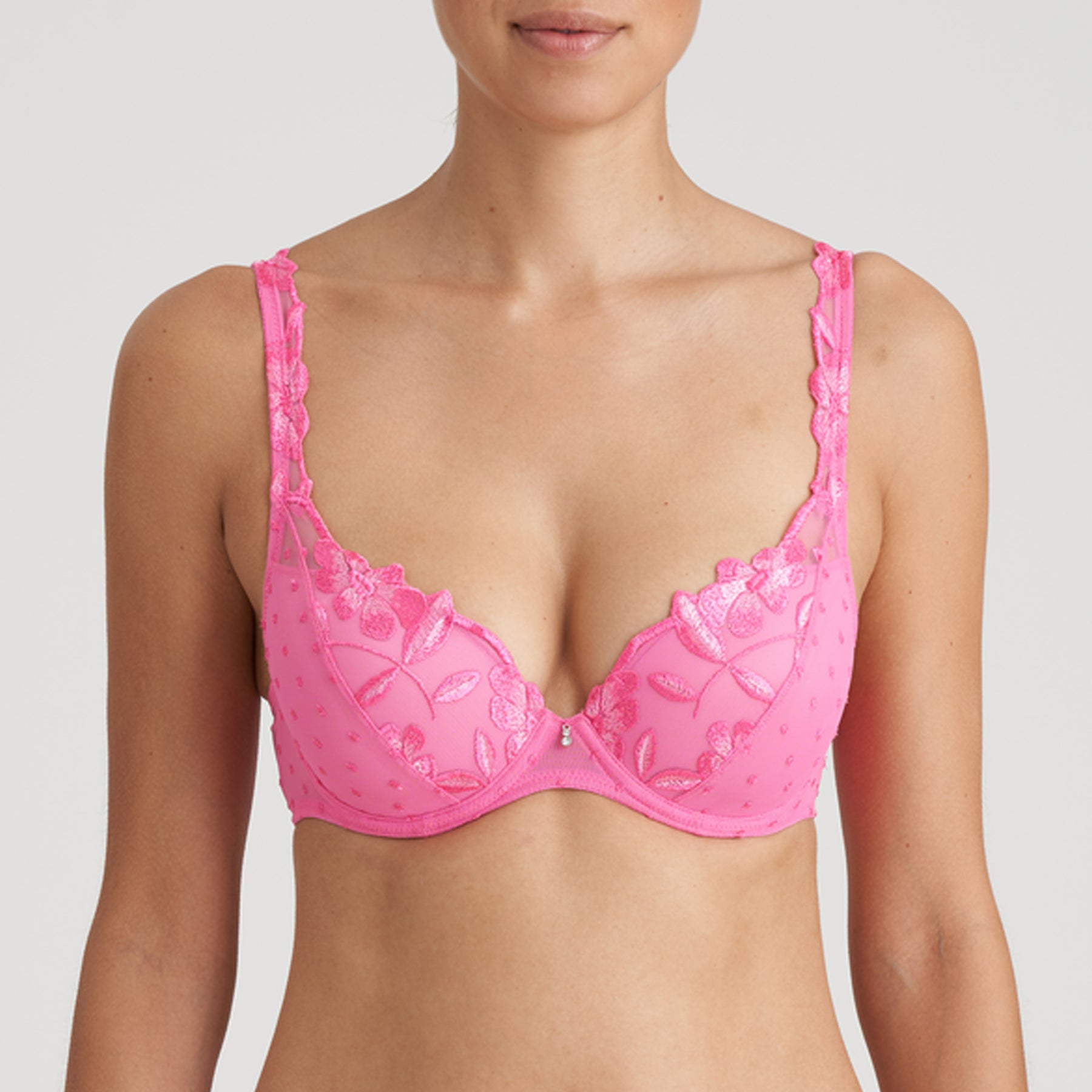 M&S BOUTIQUE JOY LACE UNDERWIRED, NON PADDED FULL CUP Bra In LIGHT PINK  Size 40A