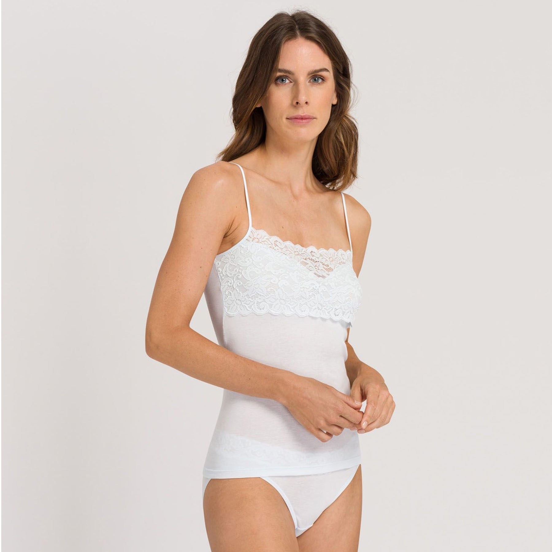 Hanro Allure Bra Camisole  White – Ladybird Lingerie