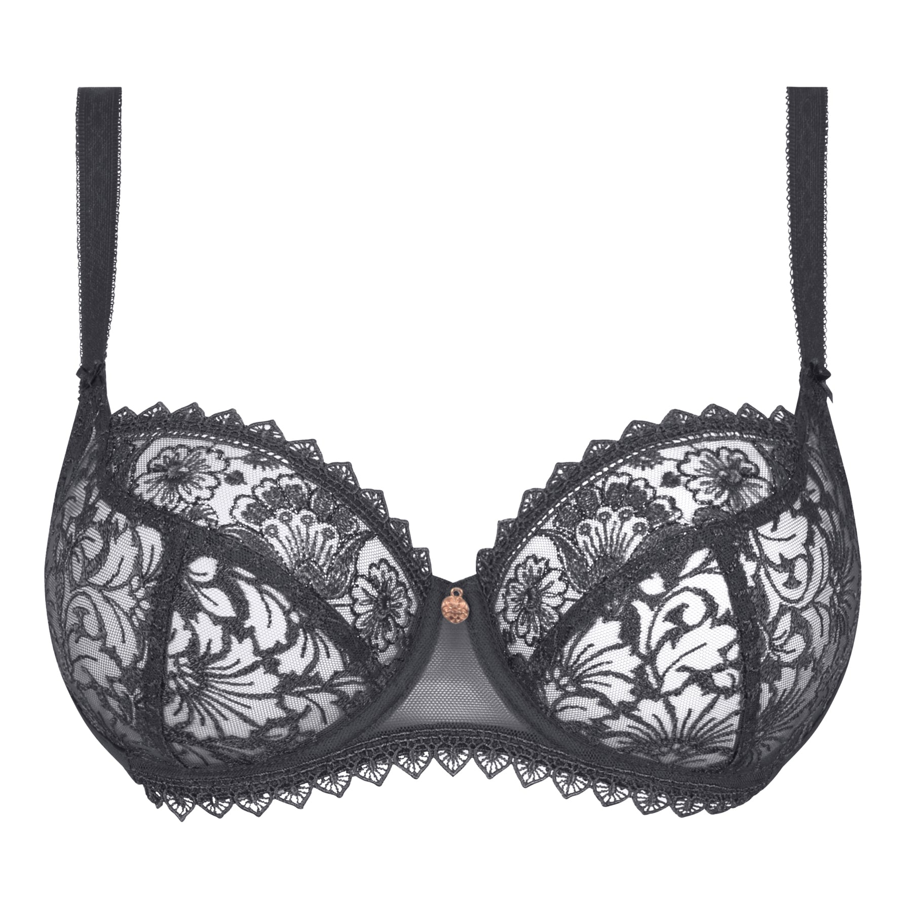 Simone Perele Java Demi Bra in Grey FINAL SALE (50% Off) - Busted