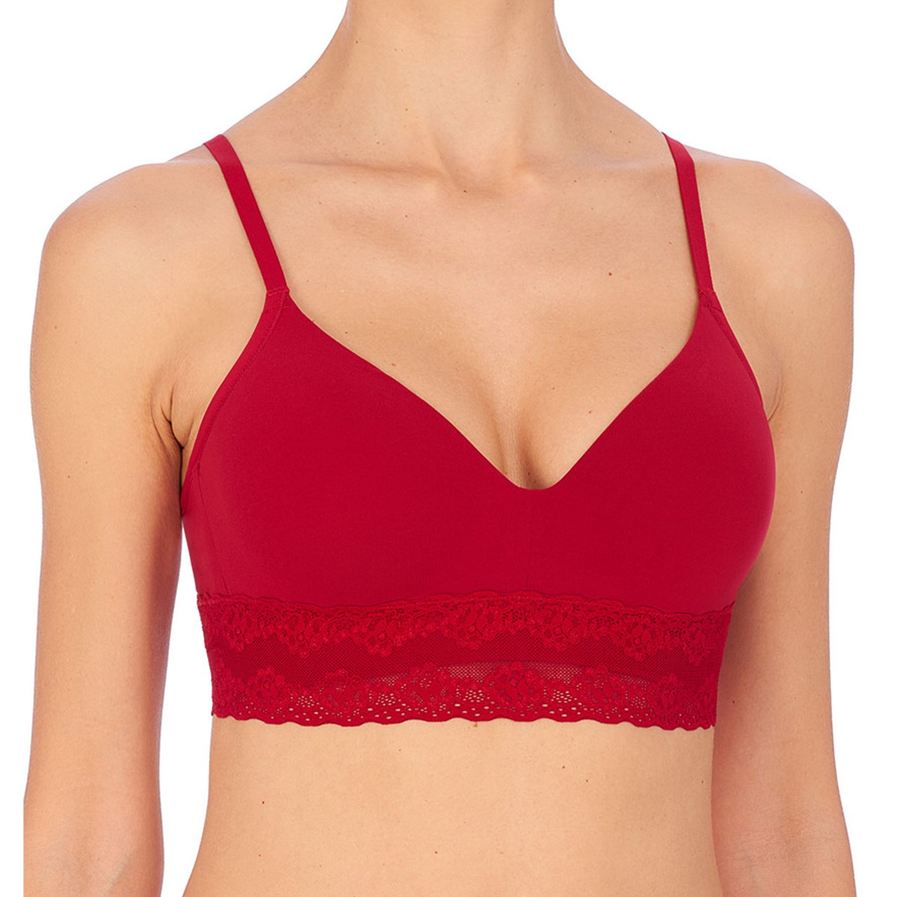 NWT Free People Celine Bralette Red Mulberry XS