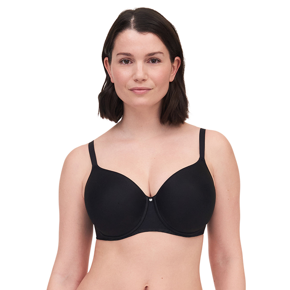 by Chantelle Maddie Bra Moulded Plunge T-Shirt Bras Lingerie Black