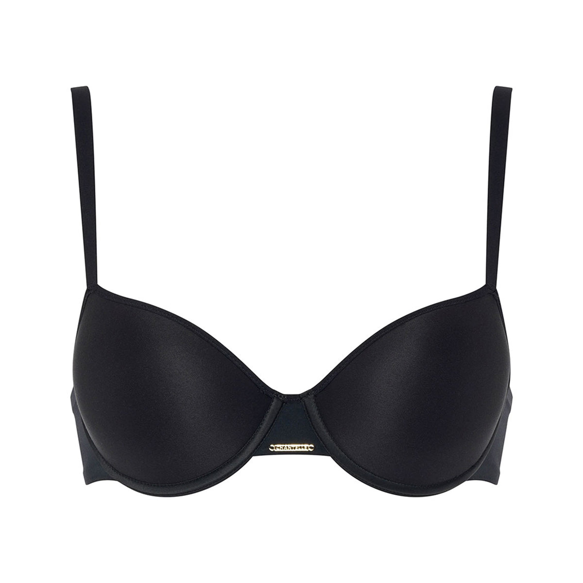 LBECLEY Large Bras for Women One Fab Fit Underwire Bra Push Up T Shirt Bra  Modern Demi Bra Lightly Padded Bra with Convertible Straps Black 36