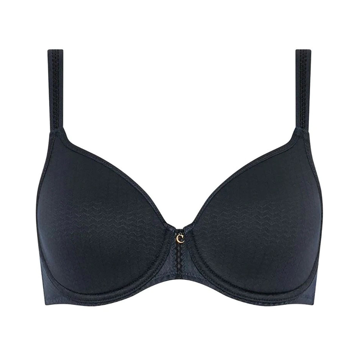 Women's Under-Wired Padded Super Combed Cotton Elastane Stretch Full  Coverage T-Shirt Bra with Stylised Mesh Panel - Black