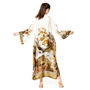 Christine Silk Swan Lake Long Robe