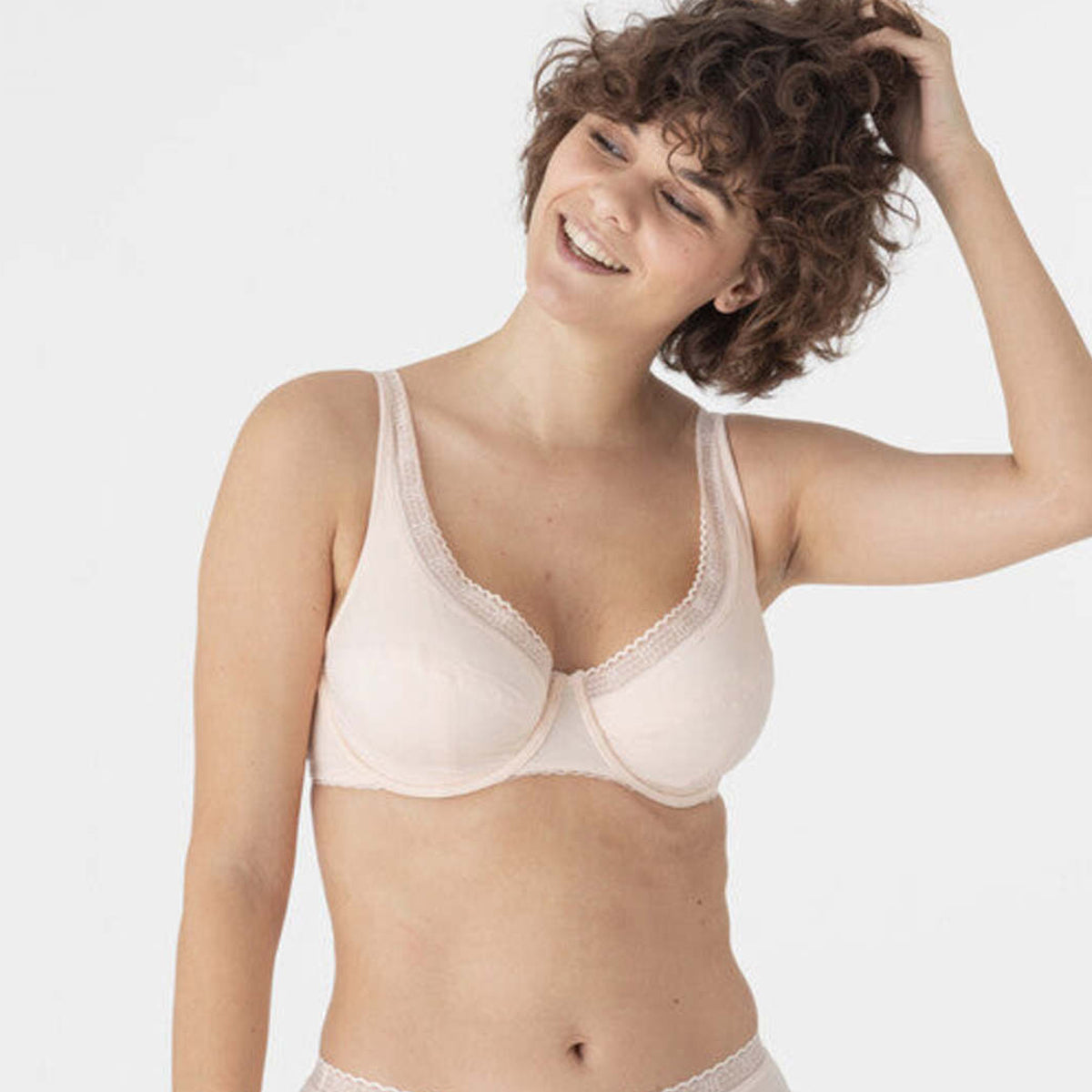 Iheyi 6 Pieces Women Basic Plain Full Cup 95% Cotton Bra B/C/D/DD