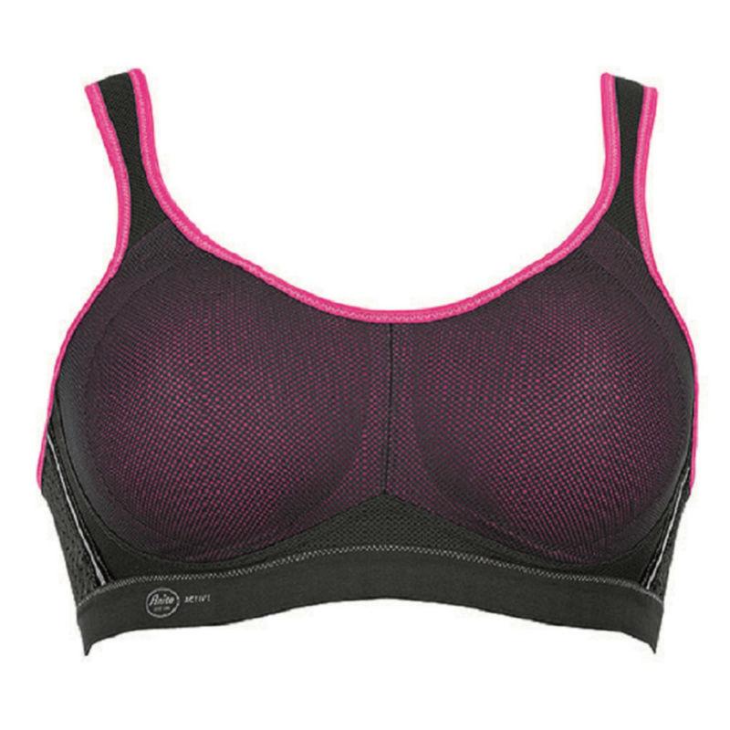 Prima Donna The Sweater Wired Sports Bra: Cosmic Grey - Chantilly