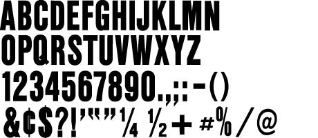 Gemini Pronto™ Condensed Readerboard Marquee Letters