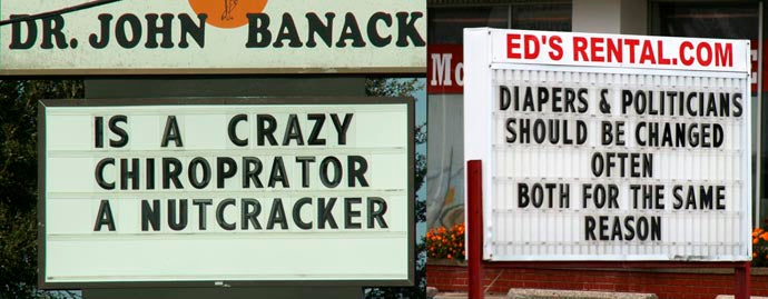 Clever Marquee Sign 4