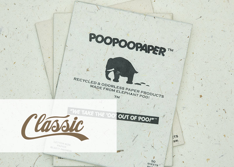 Eco-Friendly, Tree-free, Chemical free, sustainable POOPOOPAPER - The Classic Collection