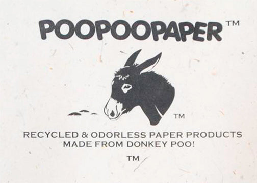 Eco-Friendly, Tree-free, Chemical free, sustainable Donkey POOPOOPAPER Sheets