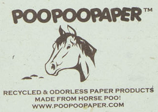 Eco-Friendly, Tree-free, Chemical free, sustainable Horse POOPOOPAPER Sheets