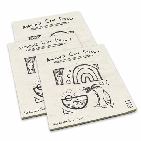 Harrison How - Anyone Can Draw! Artist's Small Drawing Pads (Set of 3) –  The POOPOOPAPER Online Store