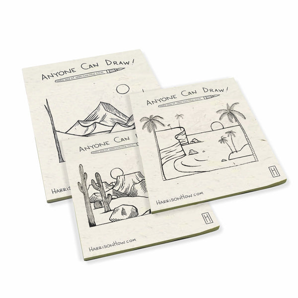 Harrison How - Anyone Can Draw! Artist's Large Drawing Pads (Set of 3) –  The POOPOOPAPER Online Store