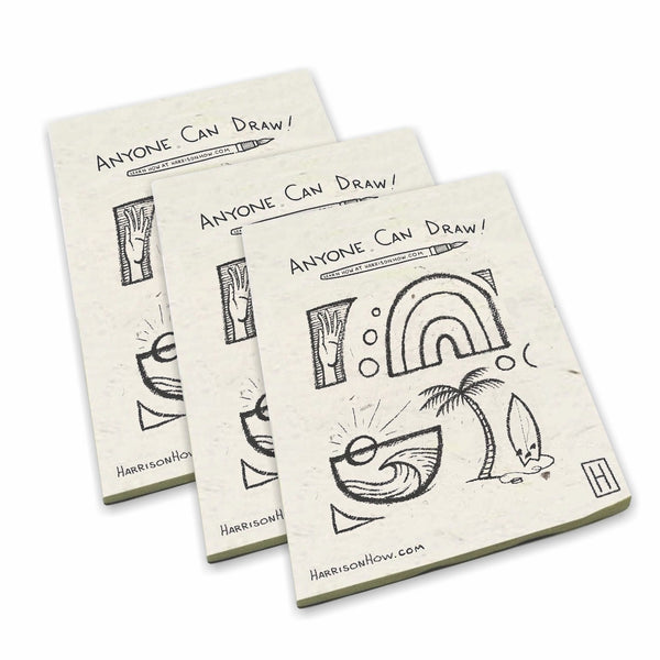 Harrison How - Anyone Can Draw! Artist's Large Drawing Pads (Set of 3) –  The POOPOOPAPER Online Store