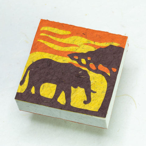 Classic Elephant POOPOOPAPER - Scratch Pad - Blue - (Set of 3)