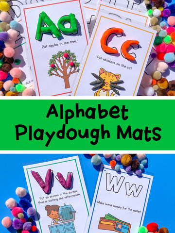 Playdough is so much fun to play with! It can be used to make learning extra fun. I created these adorable alphabet playdough mats. Each playdough mat card had a fun little activity. These alphabet playdough mats will allow your toddler or preschooler to work on uppercase letters and lower case letters. www.confetticrate.com