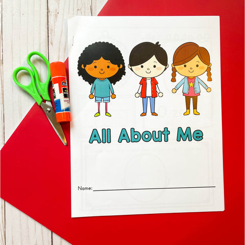 All about me preschool theme is the first week in my homeschool preschool curiculum.