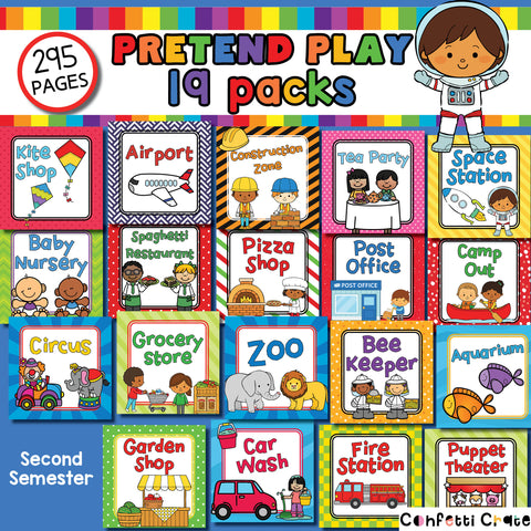 Pretend play printables for preschoolers.