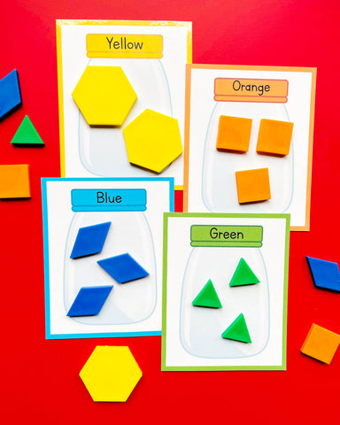 Color sorting mats preschool activity