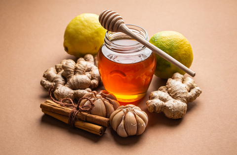 cold remedies such as honey, lemon and cloves