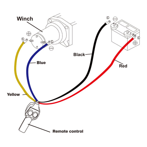 2500LBS winch wiring disgram