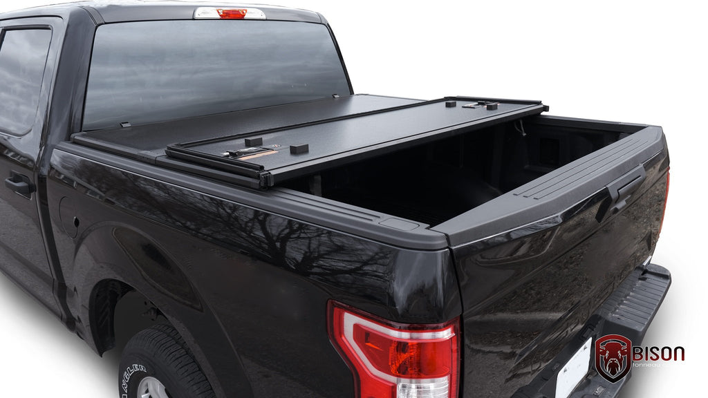 GMC Canyon Hard TriFold Tonneau Cover Bison Tonneau Covers