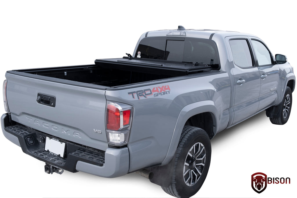 Toyota Flip Back Hard Trifold Tonneau Cover Bison Tonneau Covers