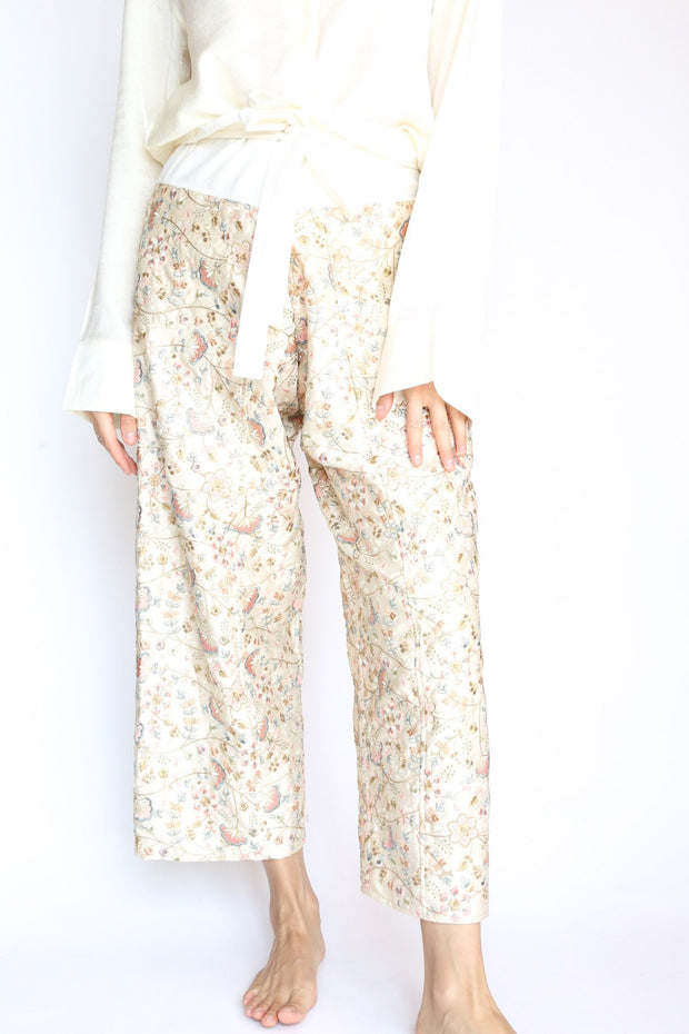 Women's Ladies Silk Wrap Pants/Women's Fisherman Palazzo Pants