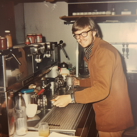 Barista in the 70'