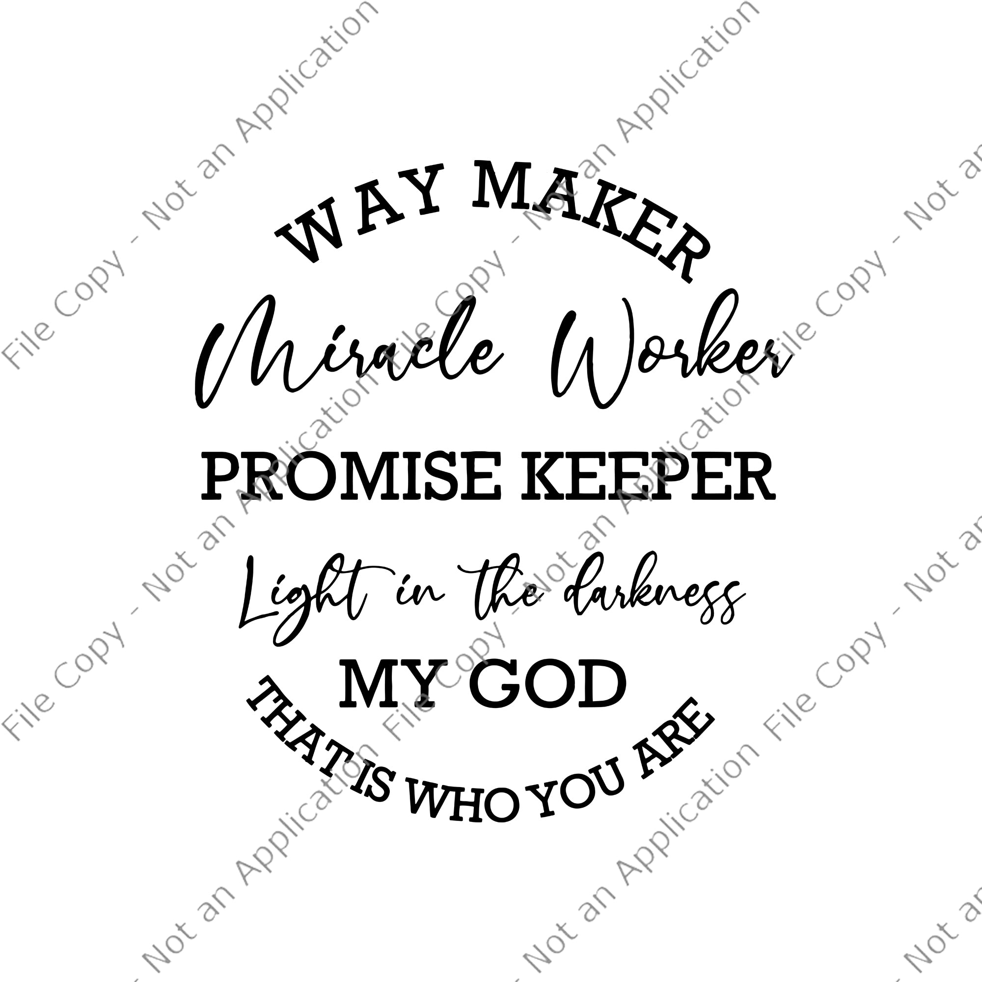 Download Miracle Worker Svg Way Maker Miracle Worker Promise Keeper Light In T Buydesigntshirt