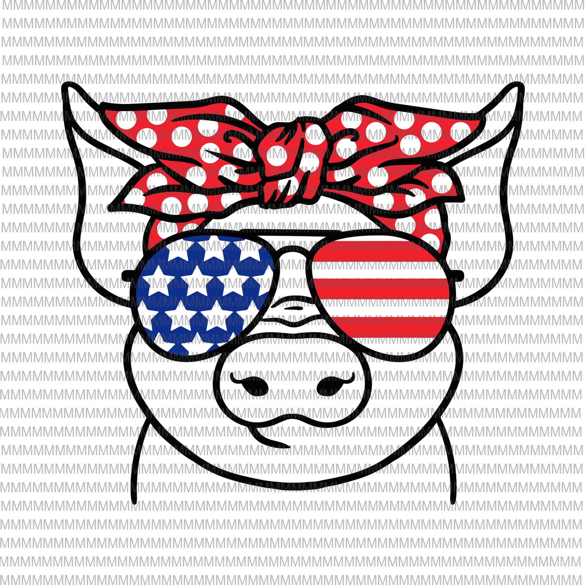 Download 4th Of July Svg Pig Svg Independence Day Svg American Flag Svg Pat Buydesigntshirt