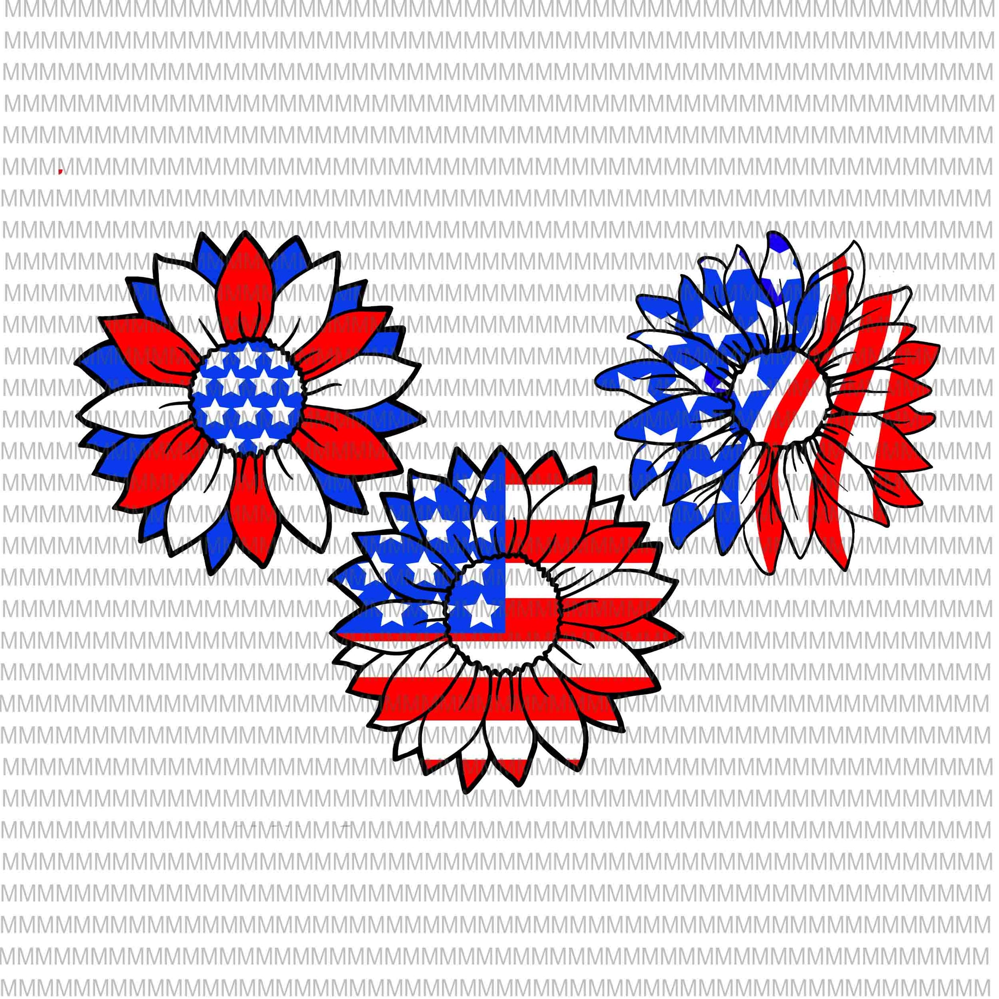 Free Free 121 Sunflower 4Th Of July Svg SVG PNG EPS DXF File