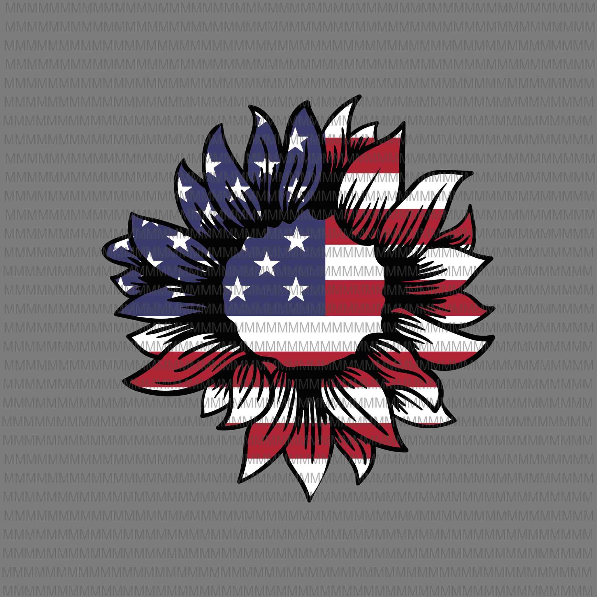 Free Free 57 Silhouette American Flag Sunflower Svg SVG PNG EPS DXF File