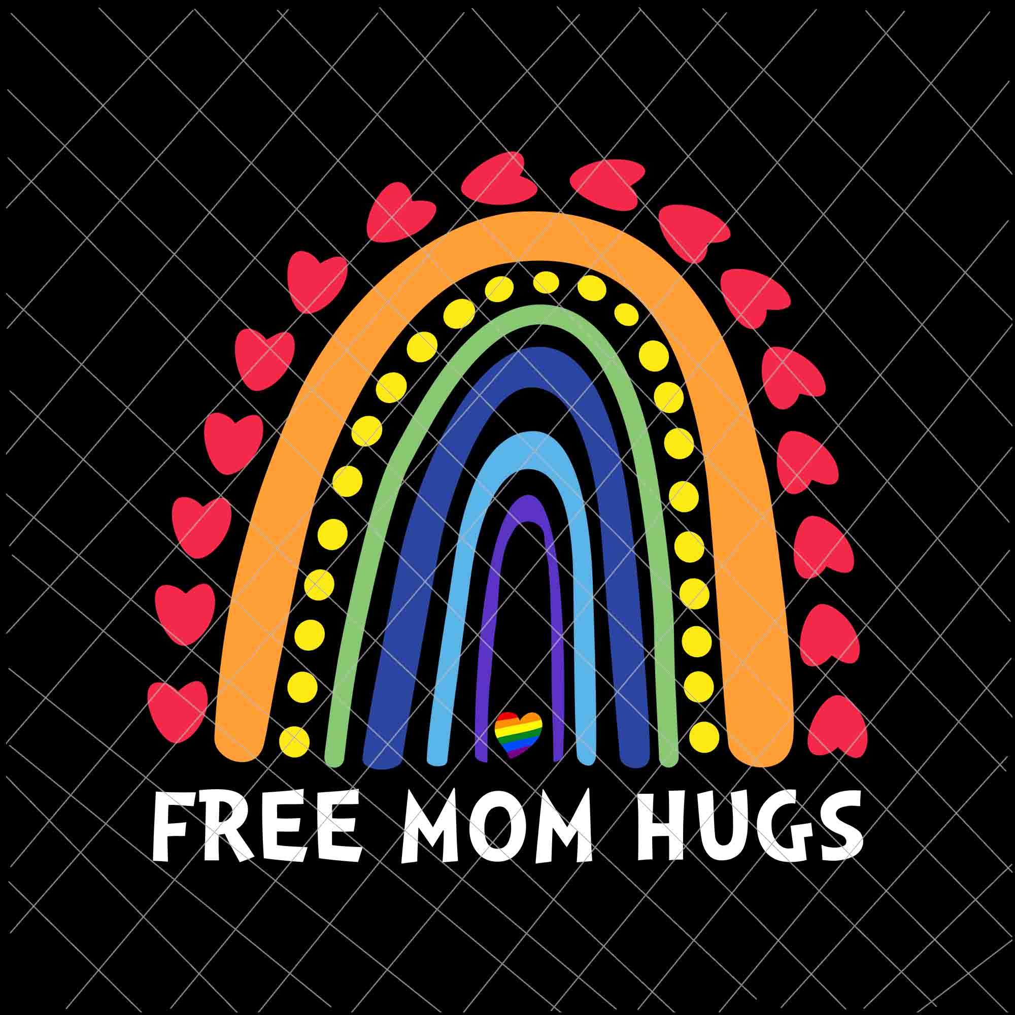 Download Free Mom Hugs Svg Rainbow Heart Gay Pride Lgbt Svg Rainbow Heart Gay Buydesigntshirt
