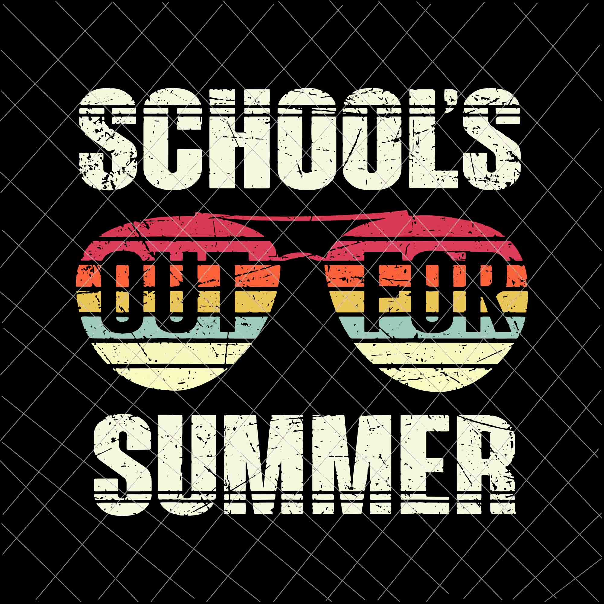 Schools Out For Summer Svg Happy Last Day Of School Vintage Svg Day Buydesigntshirt