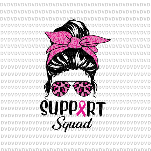 Breast Cancer Warrior SVG, Breast Cancer Messy Bun SVG By  LemonStudioCreations