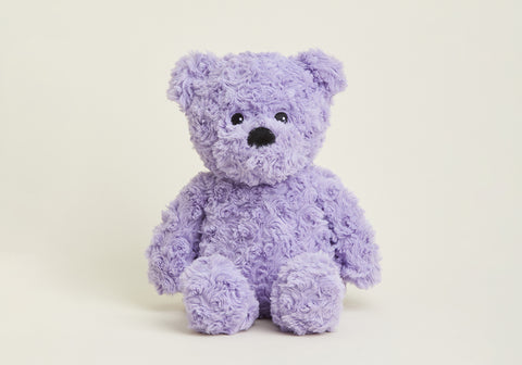 Cute Purple Curly Bear Warmies.