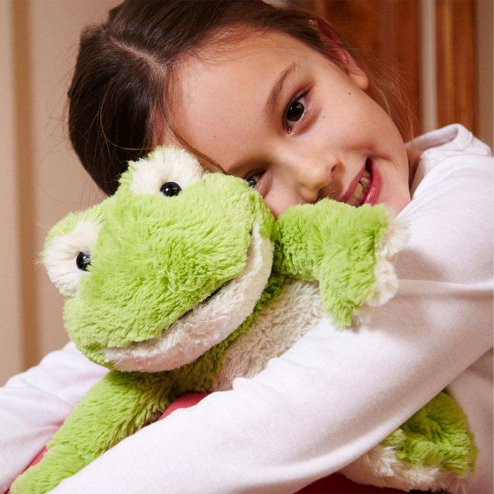 frog heated stuffed animal