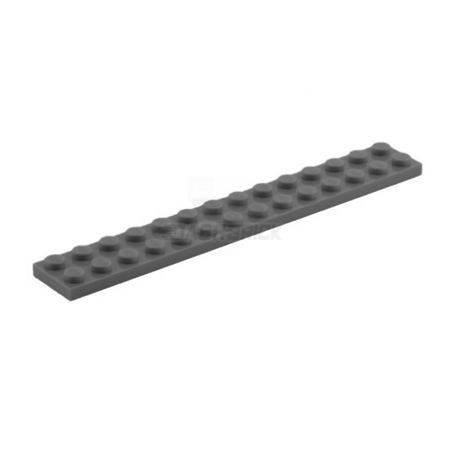 LEGO Plate 2 Light Grey – DASHBRICK