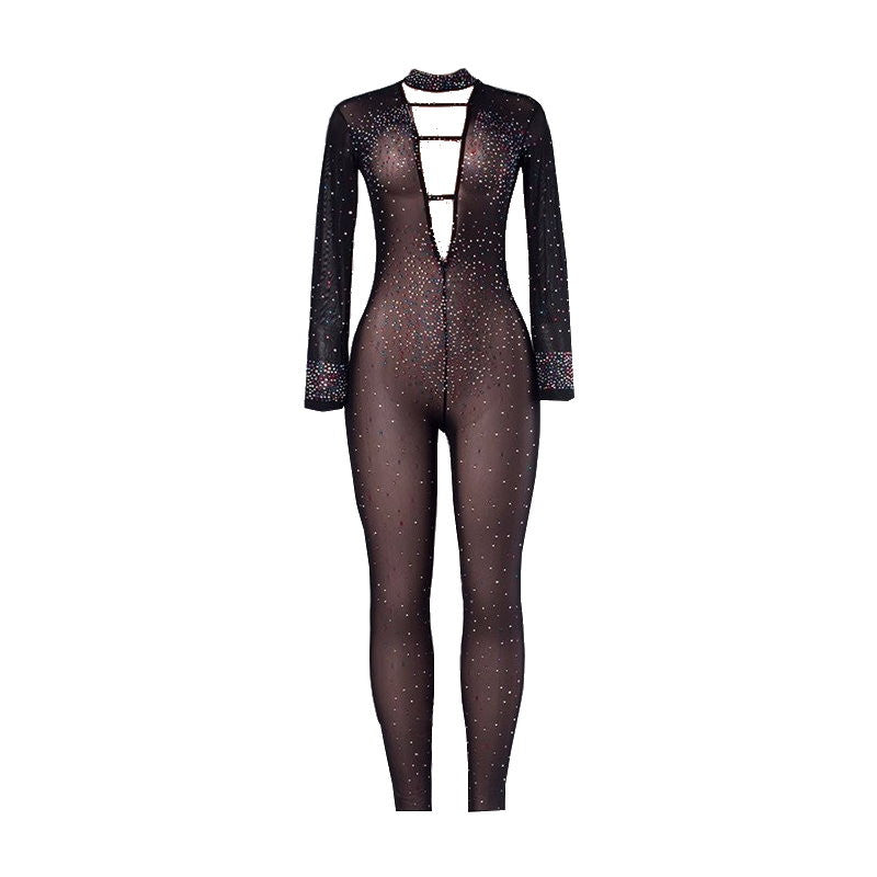 full mesh jumpsuit