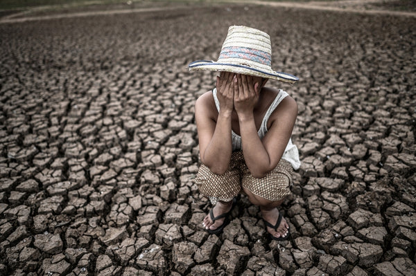 peau craquelée, terre sèche