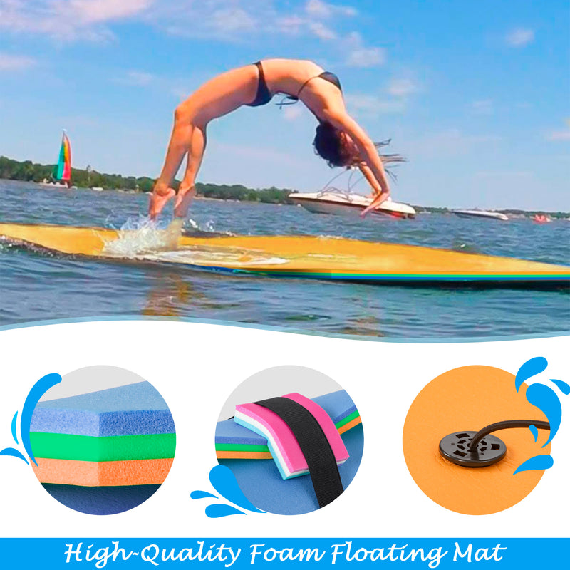 15 x 6 FT Floating Water Mat Foam Pad Lake Floats Lily Pad
