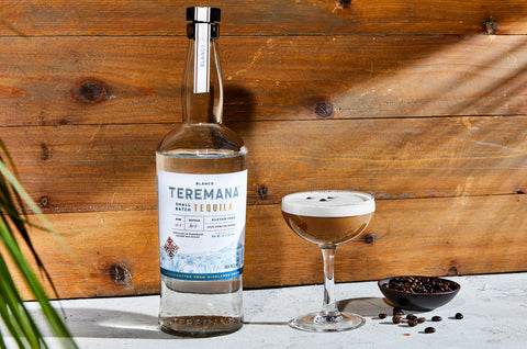 Teremana Blanco bottle and Teremana Espresso Martini